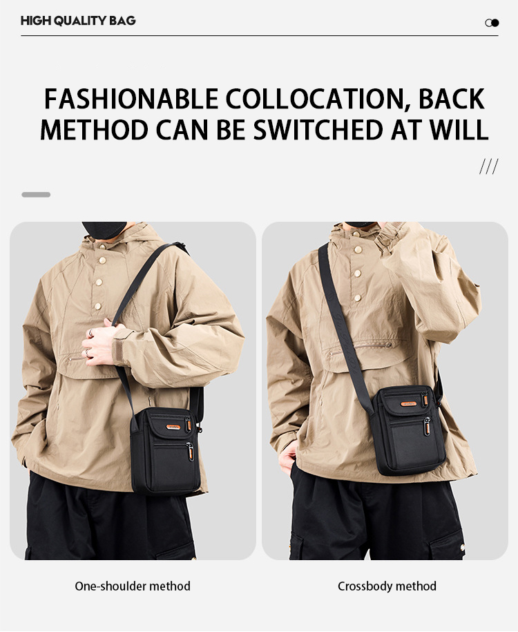 Men's Casual Messenger Bags Custom Logo Shoulder Bags