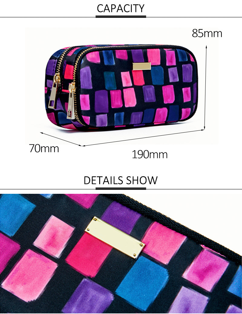Suppliers Waterproof Luxury Travel Polyester Toiletry Bag Custom Women