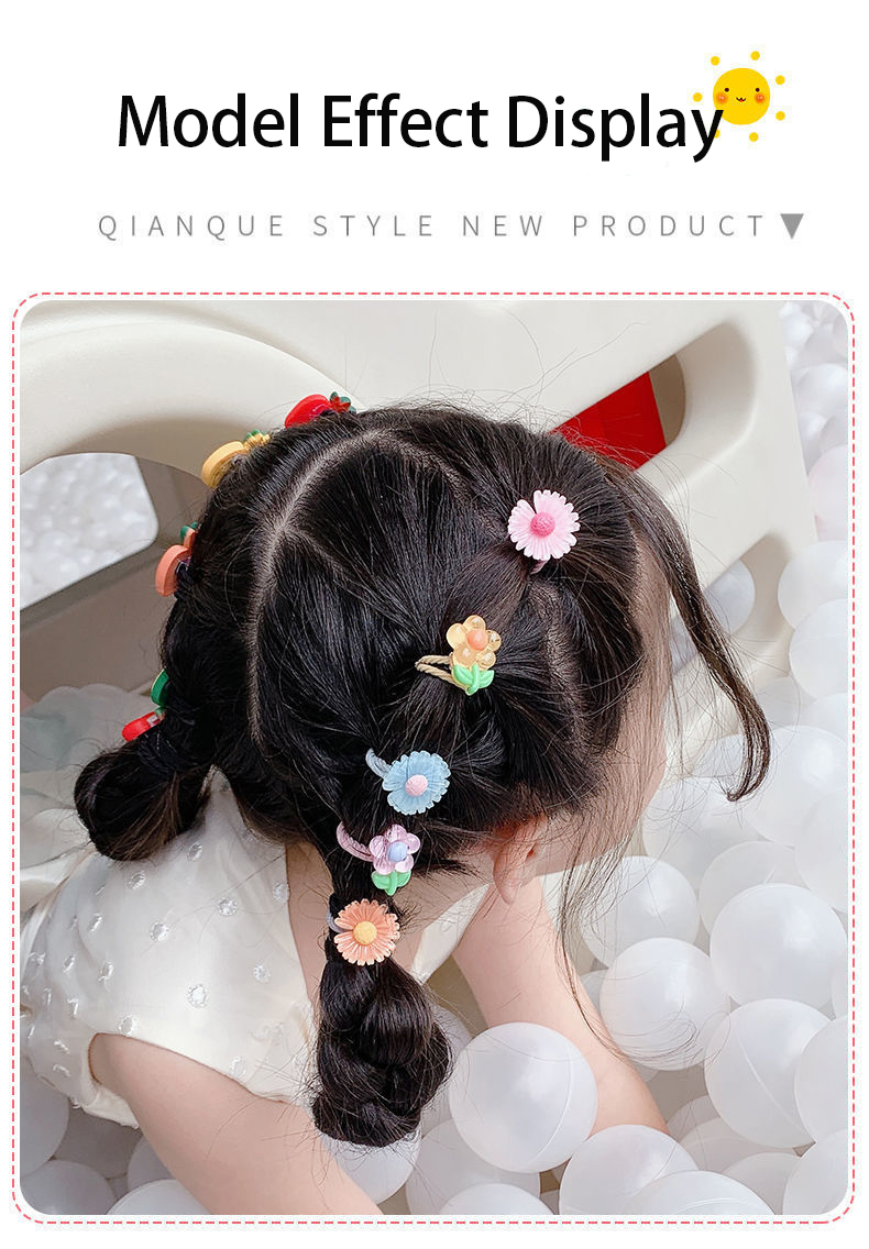 Kids Baby Girl Childrens Hair Set Fruit Hair Tie Animal Headbands 6.5cm