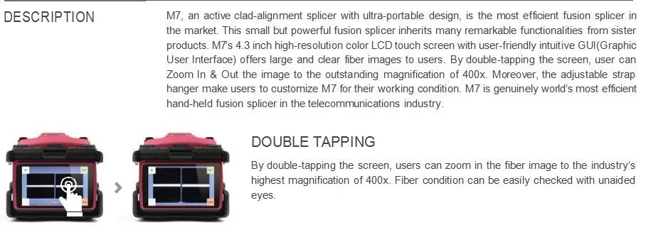 optical Inno Instrument M7 Fusion Splicer Intelligent 4 motor