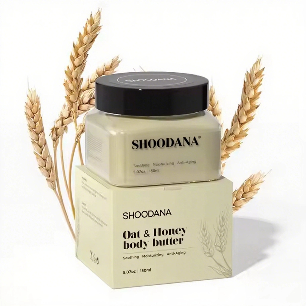 ODM / OEM Private Label Organic Oatmeal & Honey Whipped Body Butter Ultra Hydrating Moisturizing Lotion for Smooth Skin