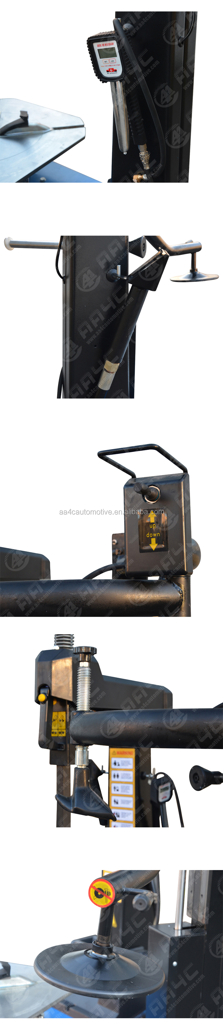 1.1KW Fully Automatic Tire Changer Machine With Back Titling Column