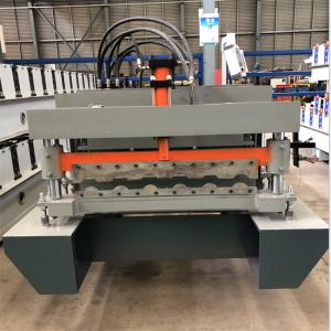 Buy cheap Adjustable glazed tile roll former machine step tile roof panel roll forming machine color steel product
