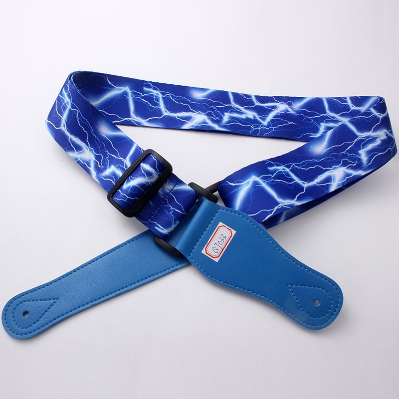 Polyester Personalized Guitar Straps , Custom Girls Guitar Strap Nice Looking