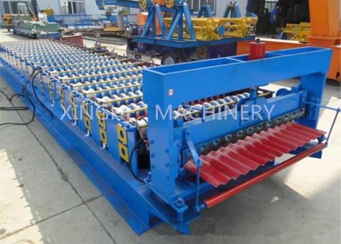 Automatic 850 Metal Roofing Corrugated Tile Roll Forming Machine / Colored Steel Sheet Roll Making Machine