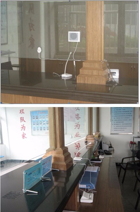 Durable Dual Waywindow Intercom System For Bank, Ticket Center, Office, Hospital