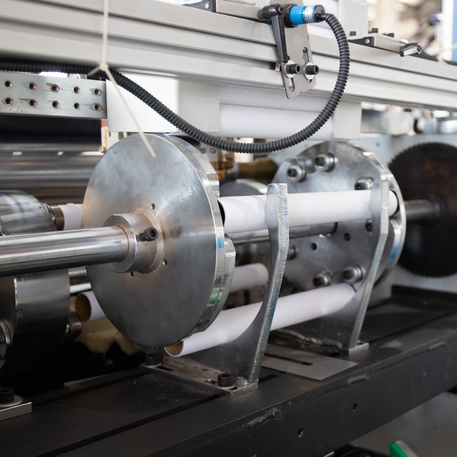 5.5kw End Electric Driven Film Slitting Rewinding Machine for Aluminium Foil Printing