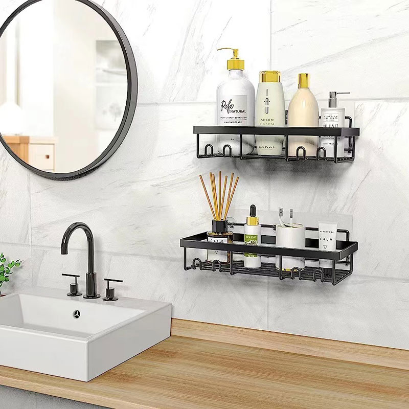 Home Farmhouse Wall Inside Organization and Storage Decor Accessories Shower Caddy Shelf Organizer Rack