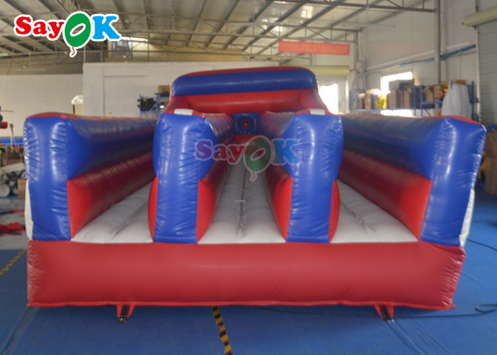 Funny Inflatable Sports Games Commercial Bungee Run Inflatable Race Game Bungee Runway