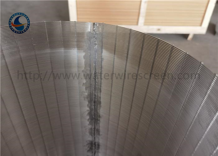 Cylindrical Ss304 316l Welded Wedge Wire Screen
