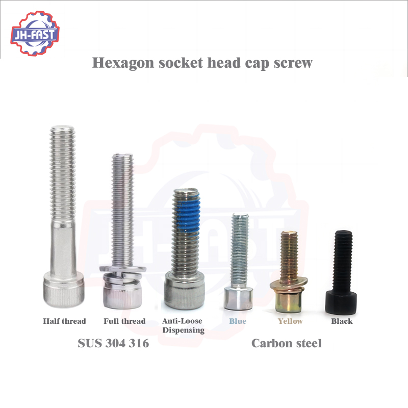 M3*6 M6 DIN912 Zinc Plated Internal Hex Socket Head Cap Screw M12x1.5 Allen Type 5mm