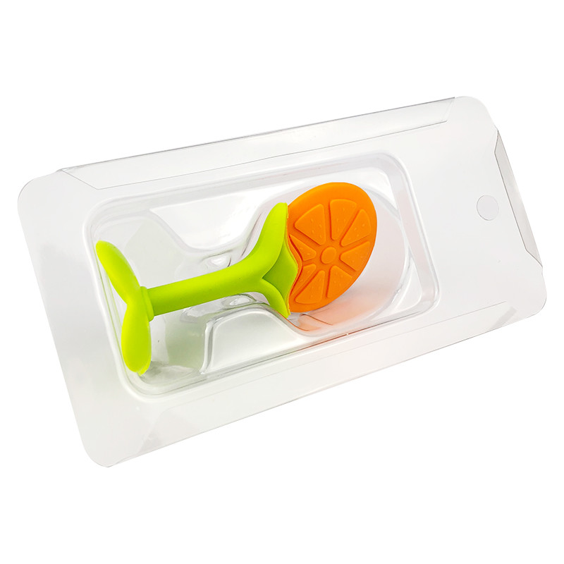 Colorful Silicone Baby Products With Pacifier Clip / Teether Holder