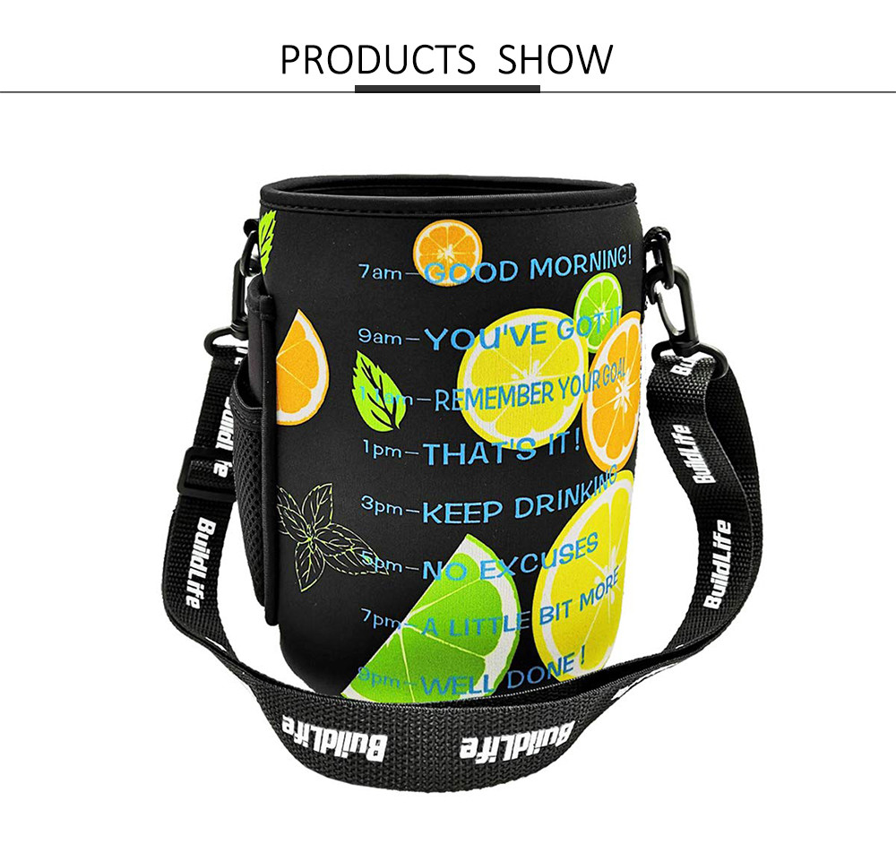 Neoprene Gallon Water Bottle Bag With Shoulder Strap