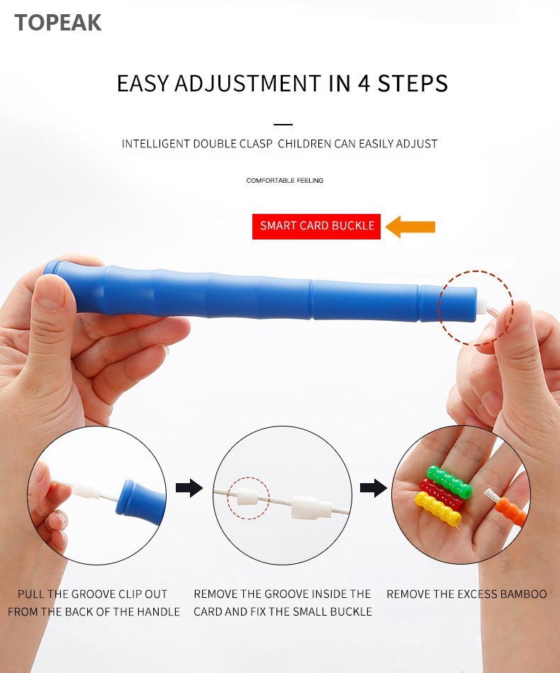Soft Beaded Jump Rope For Adults Beginners Non Tangle 3 Meters