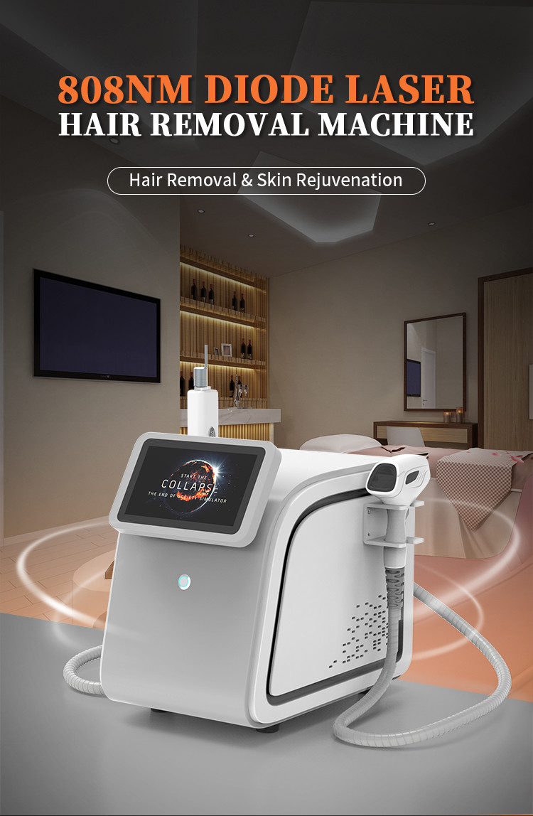 Permanent Diode Laser Hair Removal Machine Portable 2 In 1 Pico 808nm For Beauty Salon