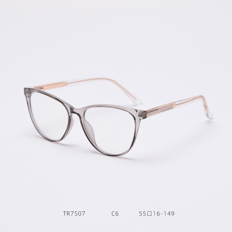 BSCI Round Optical Eyeglasses TR90 Frames Glasses Plain Lens