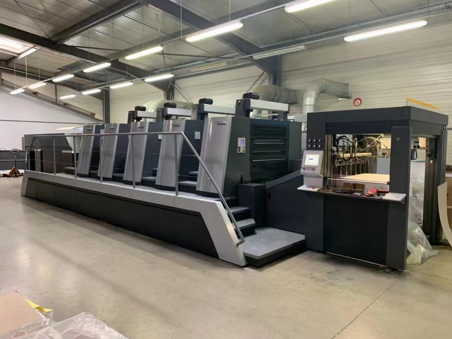 Used 920 Naked Oats offset printing machine Flatbed No Video Technical Assistance