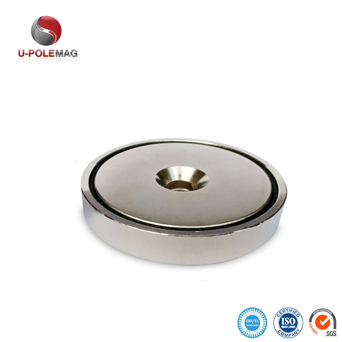 Max Working Temperature 80 Celsius 35 LB Pull Power Ferrite Cup Magnets for Mounting