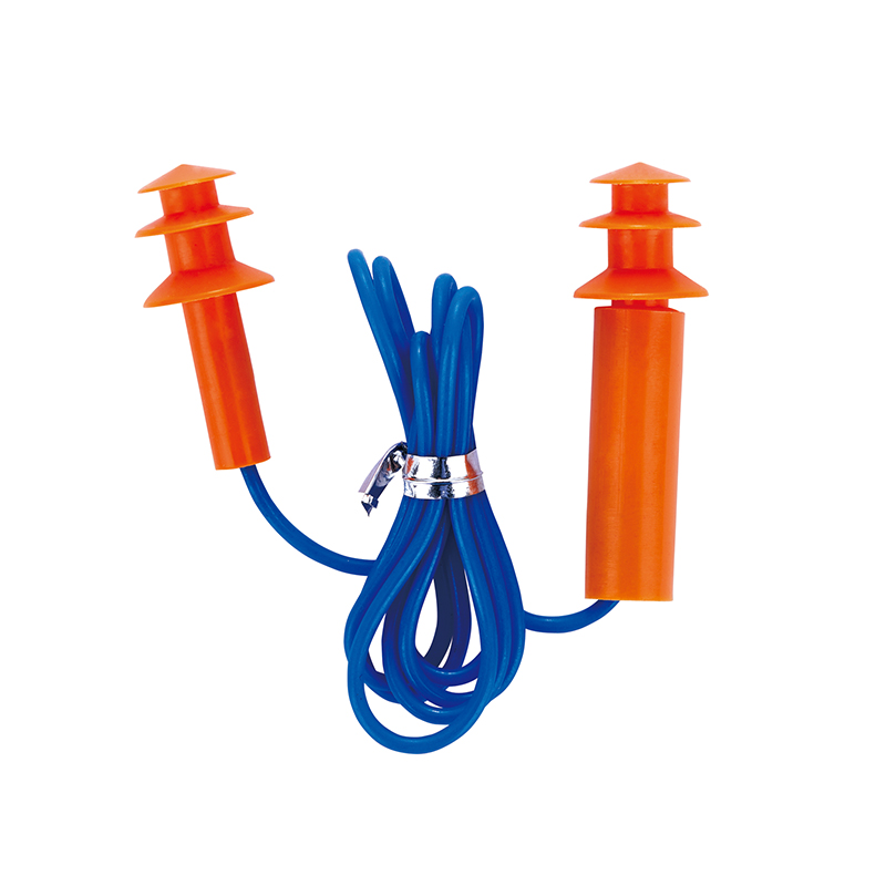 28dB SNR Yellow EP115 Silicone Corded Earplugs with PVC Line