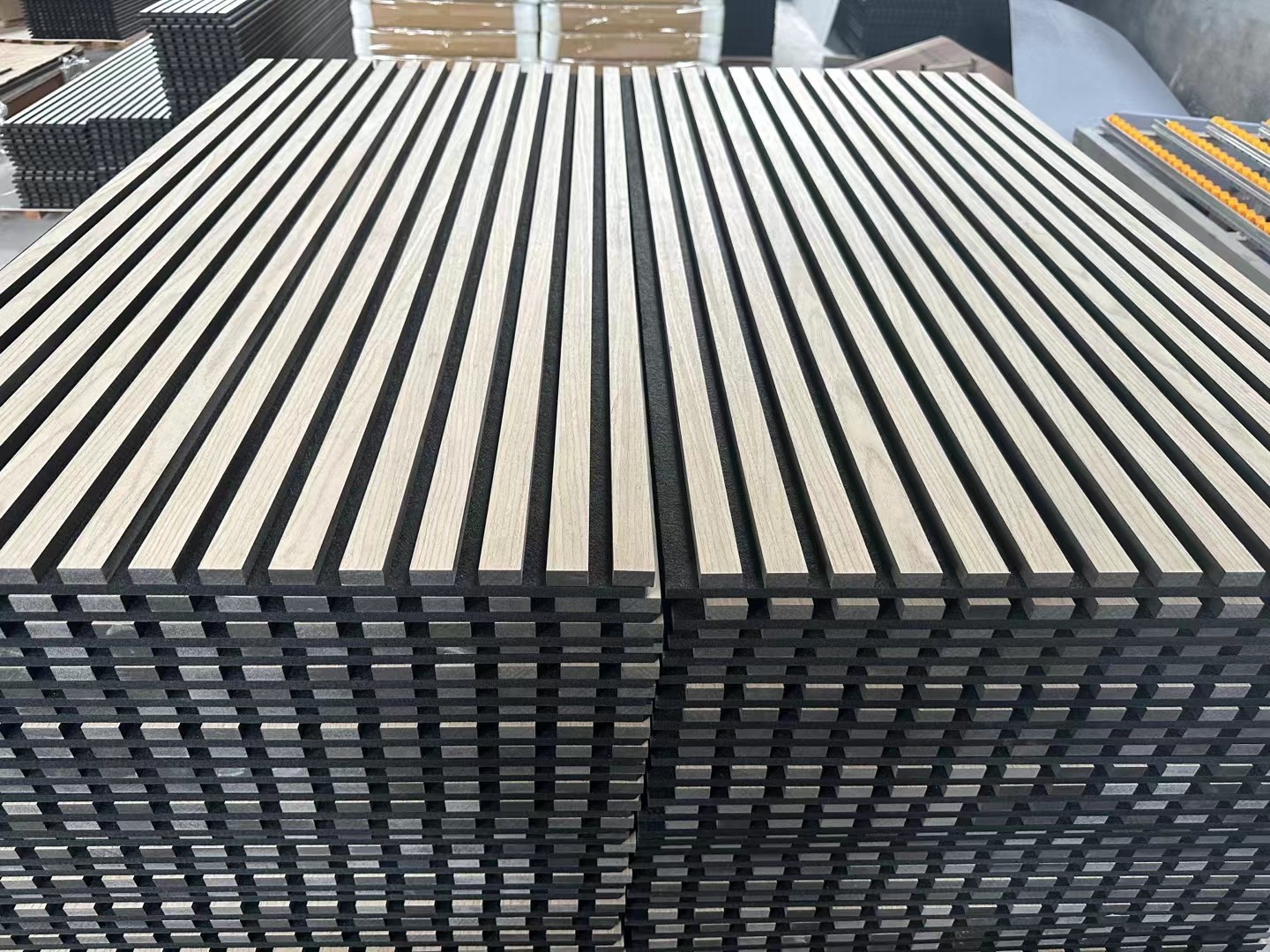 21mm Soundproof Acupanel Acoustic Wood Panel Veneer MDF PET Slat Acoustic Panels