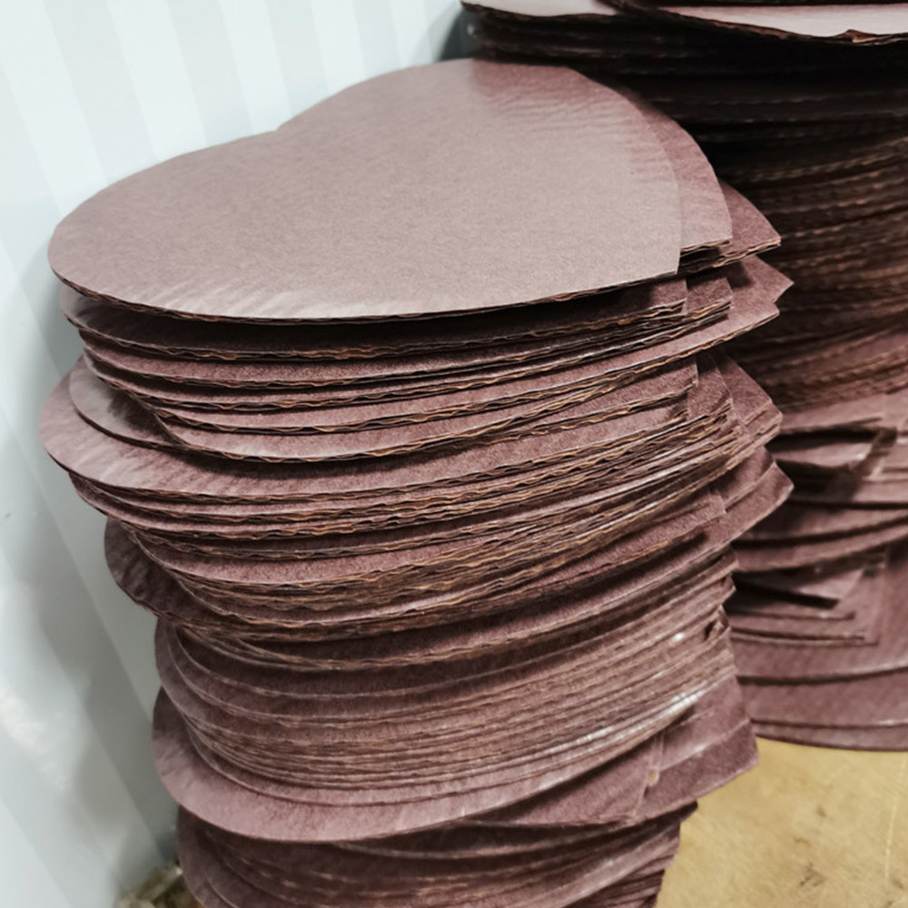 Food grade Round 3ply 5ply Paper Cushion Pad Chocolate Cookie
