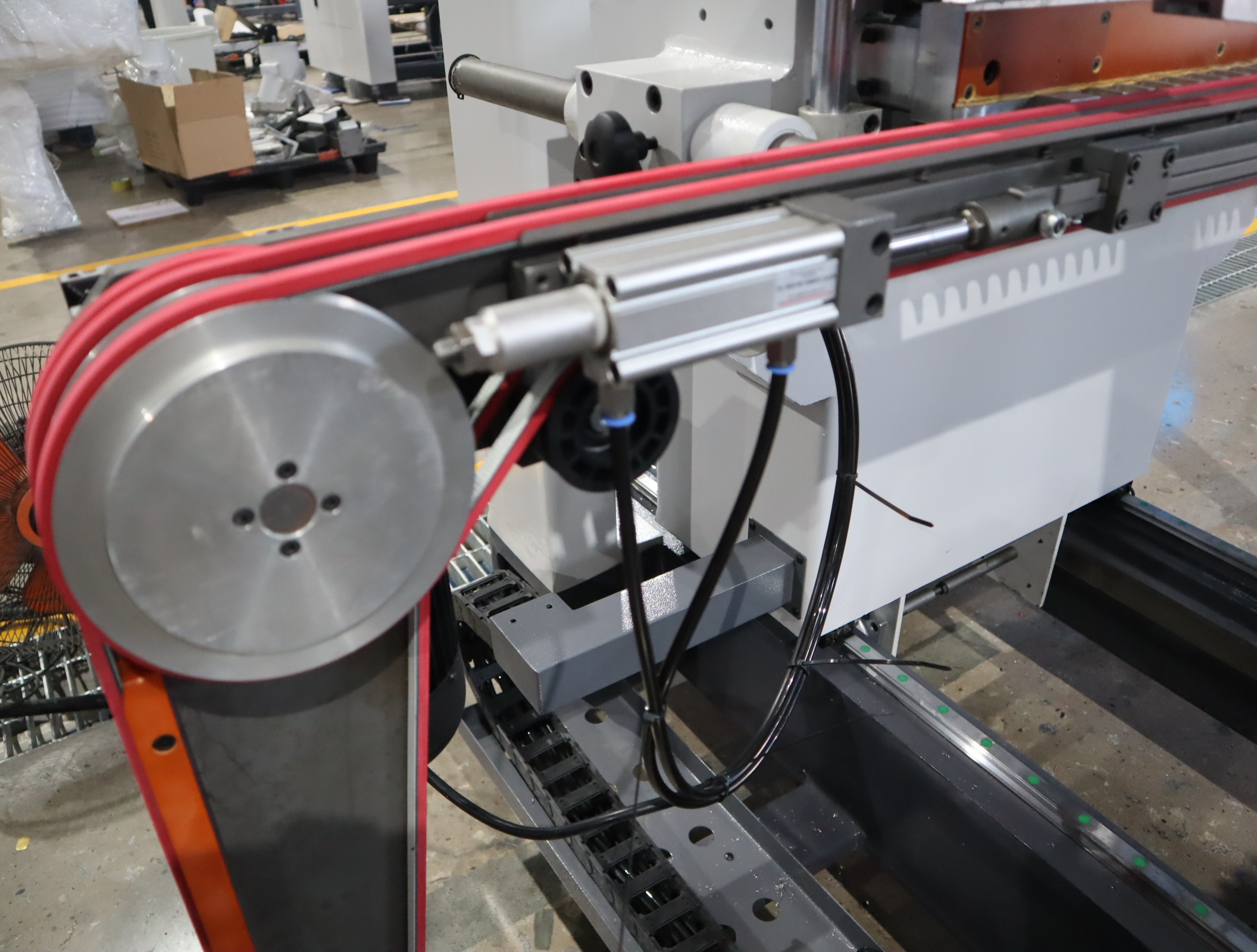 1.5kw 4 Head Multi Drilling Machine For Wood Cabinet Line Boring Machine