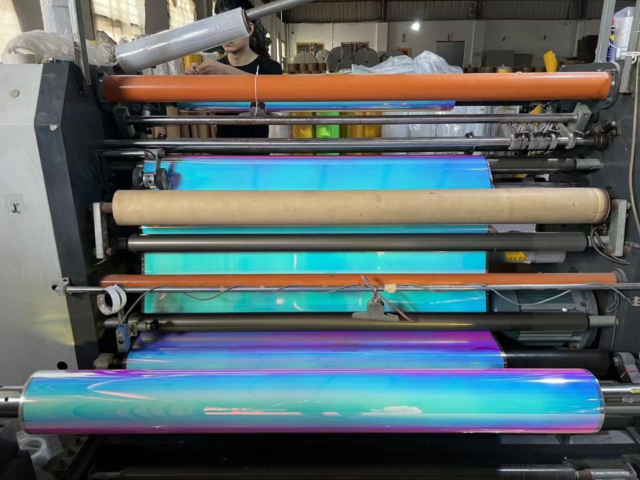 Eco-Solvent / UV Printable Adhesive Holographic Laser Vinyl Sticker With For Digital Printing