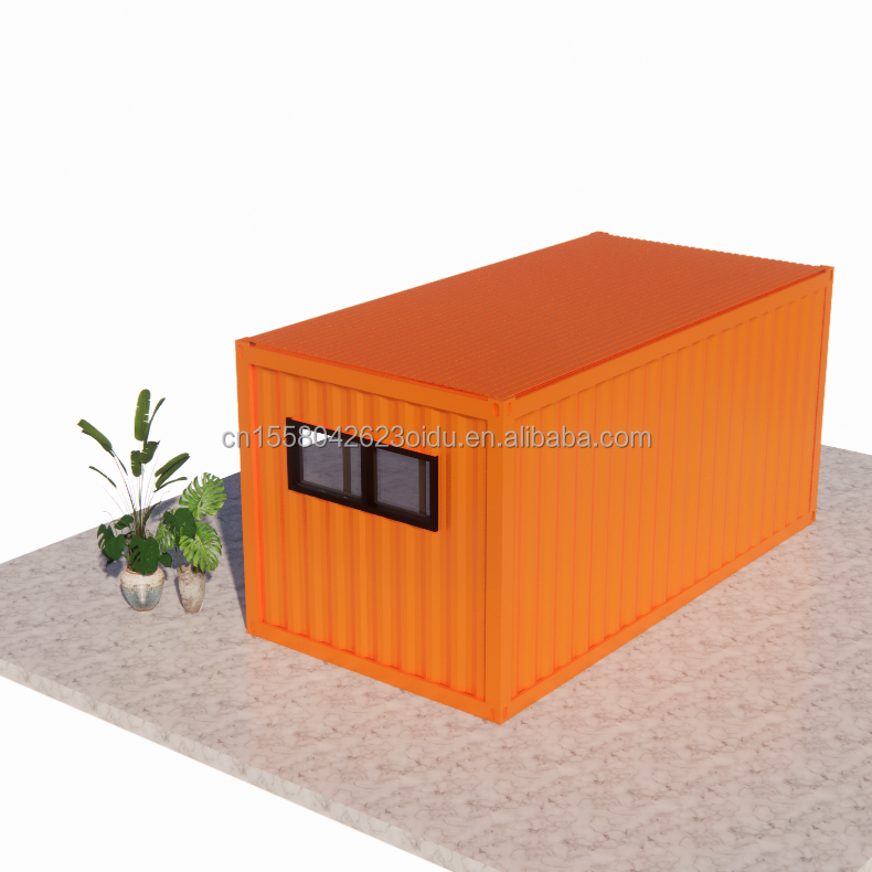 Outdoor Steel and Sandwich Panel Flat Pack Container House with Bathroom Made of 20ft/40ft