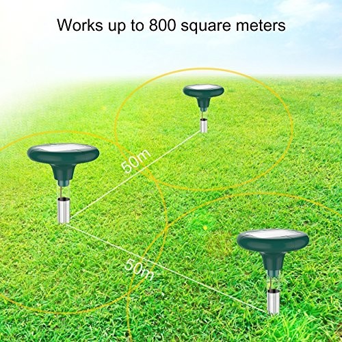 Powerful Ultrasonic Rat Repellent Solar Energy Snake Vole Rat Mole Repeller