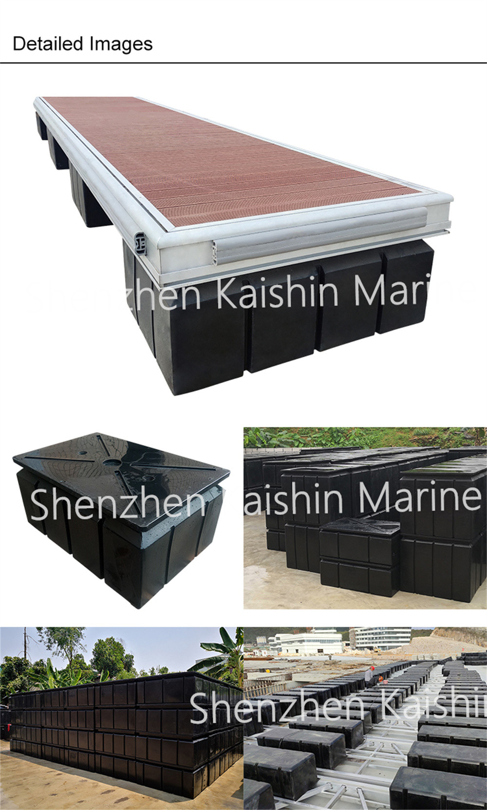 UV Resistant LLDPE Plastic Dock Pontoon Marine Boat Accessories