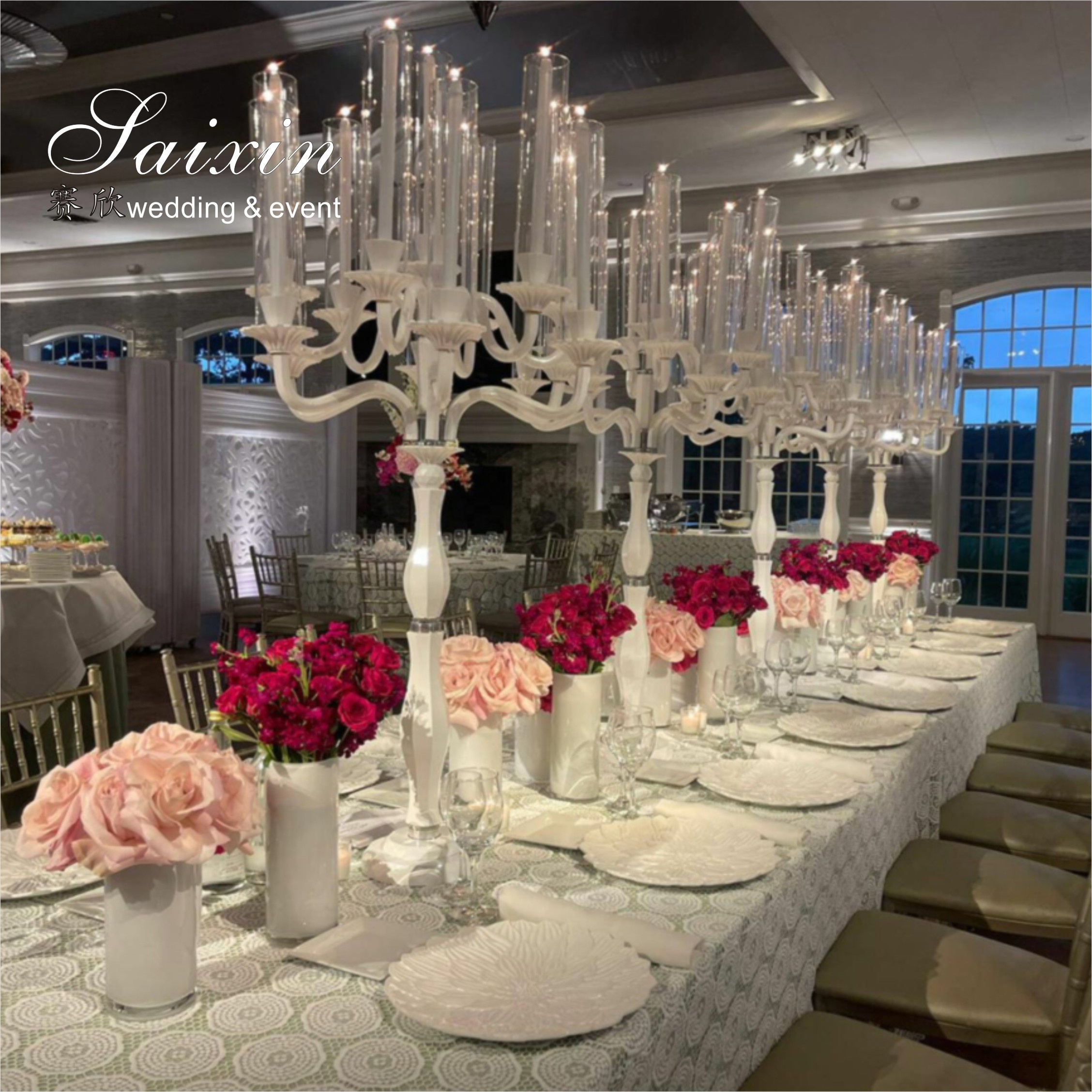 Wholesale Wedding Gold Candle Holder Table Decoration Metal Candlestick Holder Stand