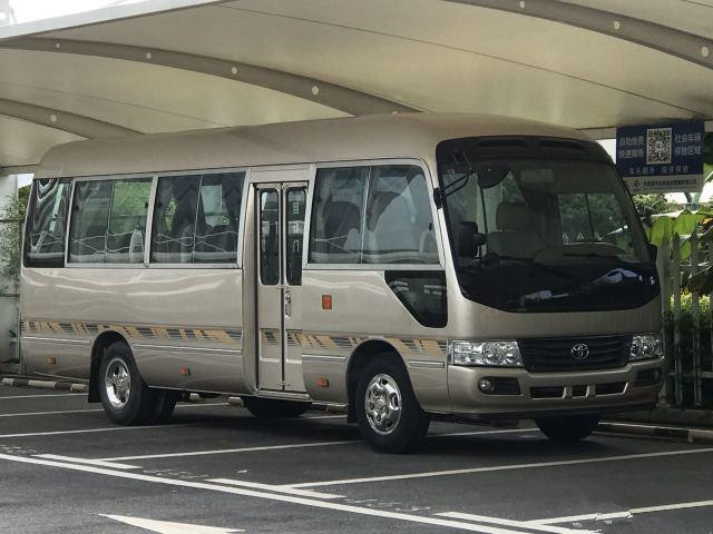 2016 Year Used Coaster Bus Cummins Engine 27 Seats With Air Brake And Sinking Trunk