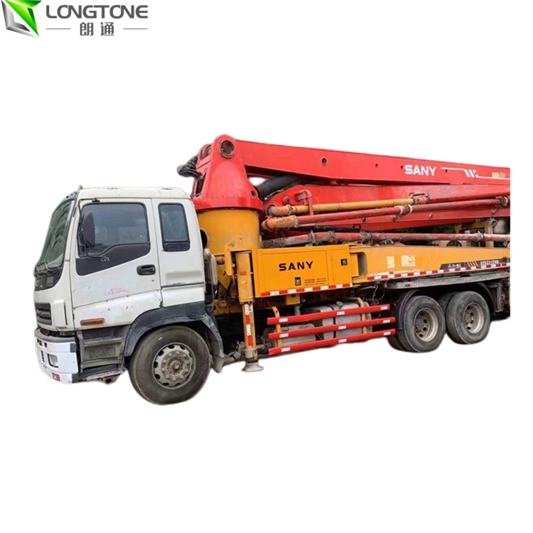 130m3/H Used Concrete Trailer Pumps , Used Concrete Boom Trucks 35m3
