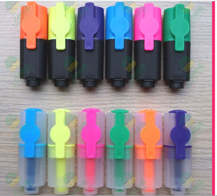 multi colored highlighter pen with imported ink Classic highlighter pen brilliant color