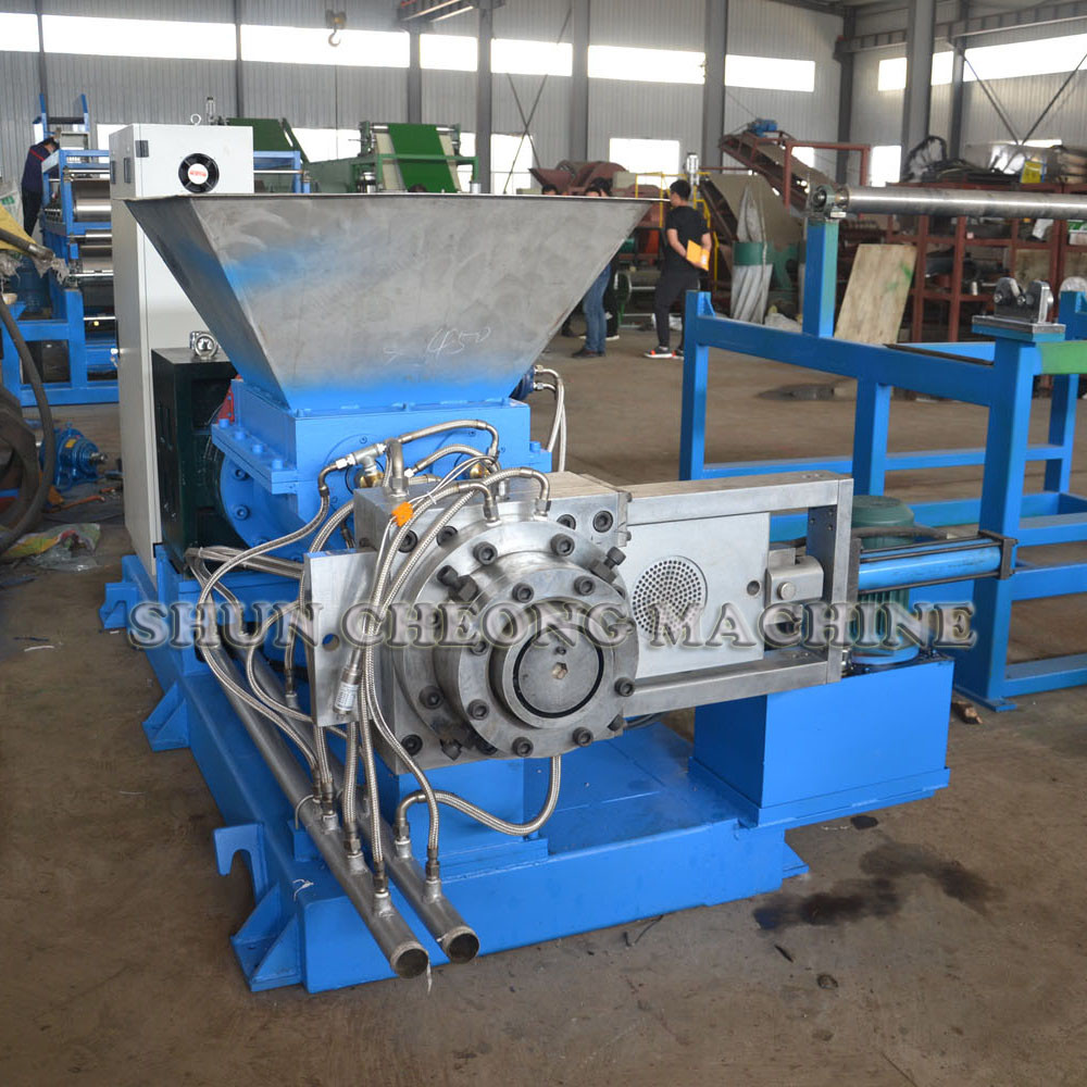power Saving Mixing Mill Rubber Strainer Extruder 45KW