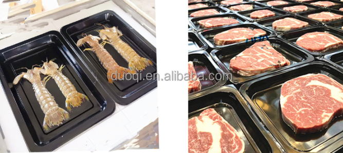 DUOQI-DQ240VCT Tray Vacuum Skin Pack Machine Multifunctional For Beef And Fish