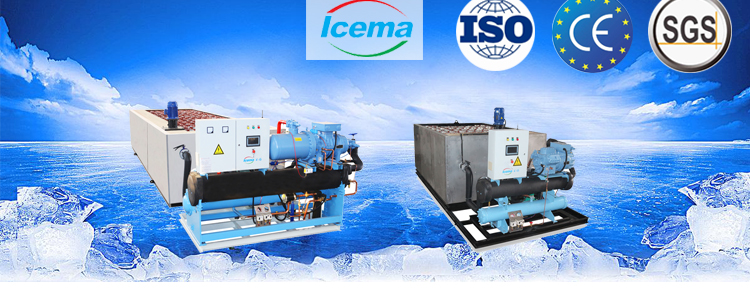 3T 5T 10T Brine Refrigeration Block Ice Machine 12.37kw
