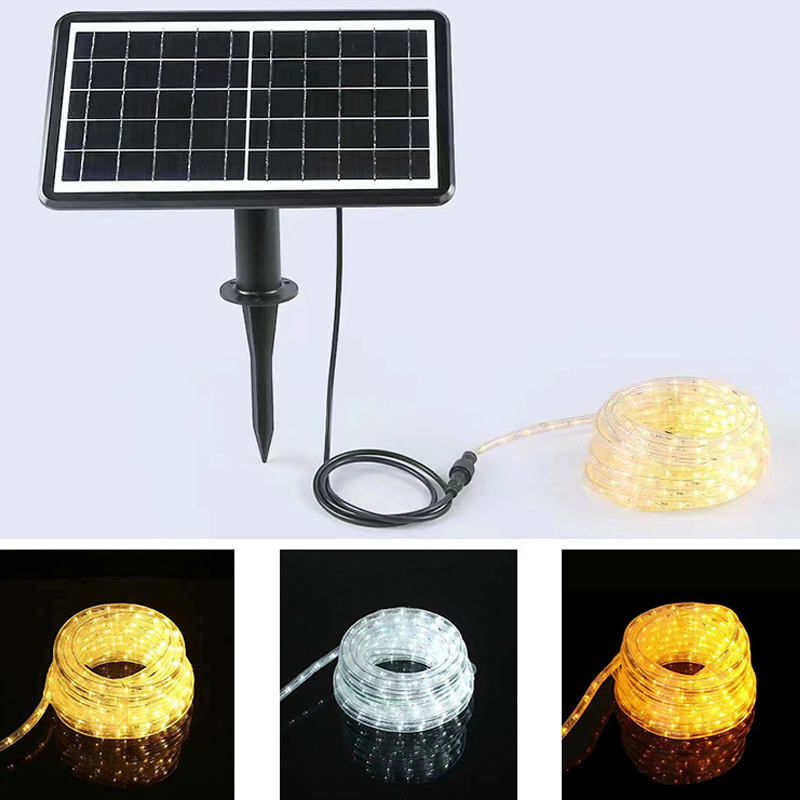 IP65 IP67 Solar Powered Led Strip Lights Outdoor 6500K Solar Led Rope