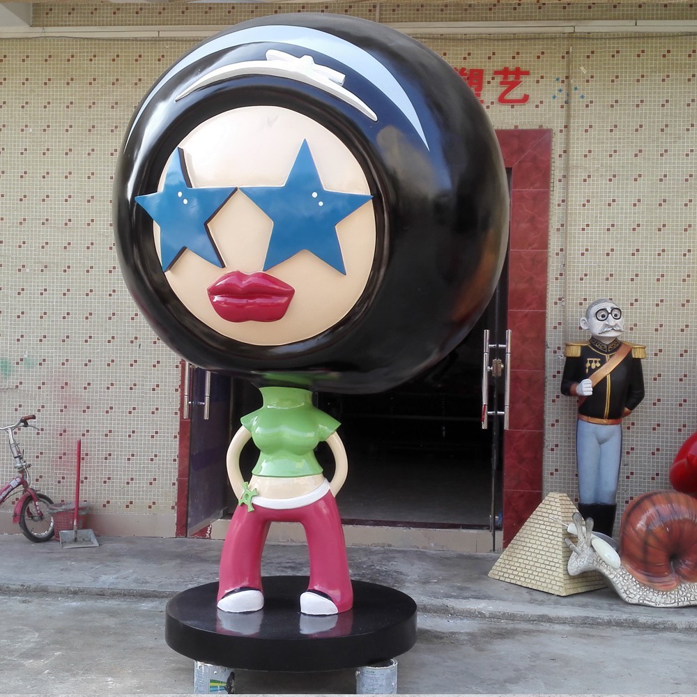 event party sculpture mascot statue strong fiberglass material in garden/ plaza/ shopping mall for attraction