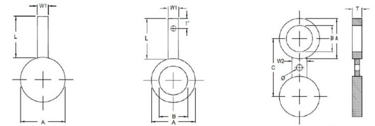 PN6 - PN100 Spade Flange ASTM A182 F316Ti Forged DN10 - DN500 Class 900