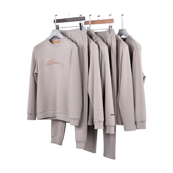 Custom Logo Heavyweight Cotton Fleece Men's Hoodie and Sweatpants Casual Tracksuits Plus Size Sweatpants Sweatshirt Men