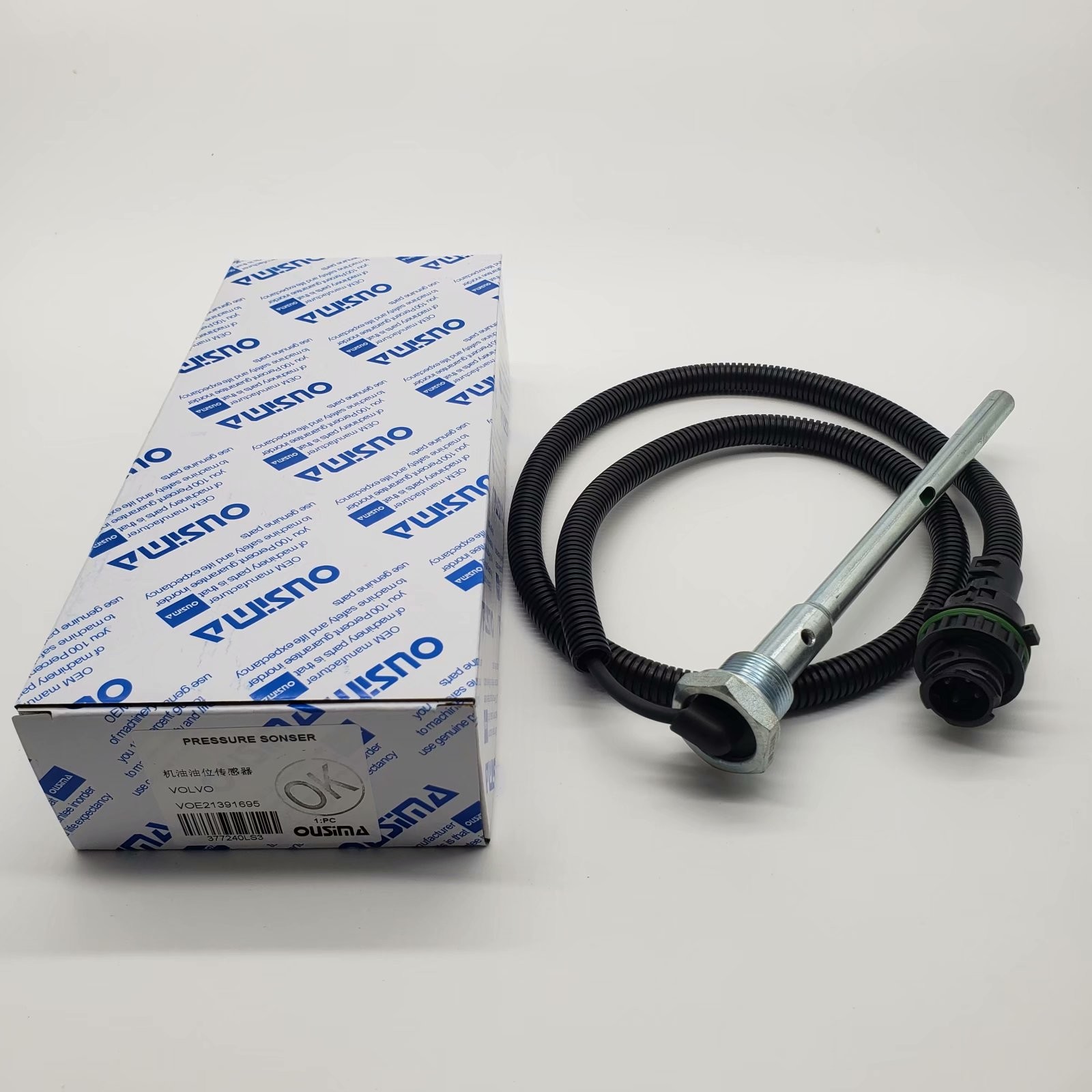 Construction Engine Oil Pressure Switch Sensor VOE21391695 For Excavator