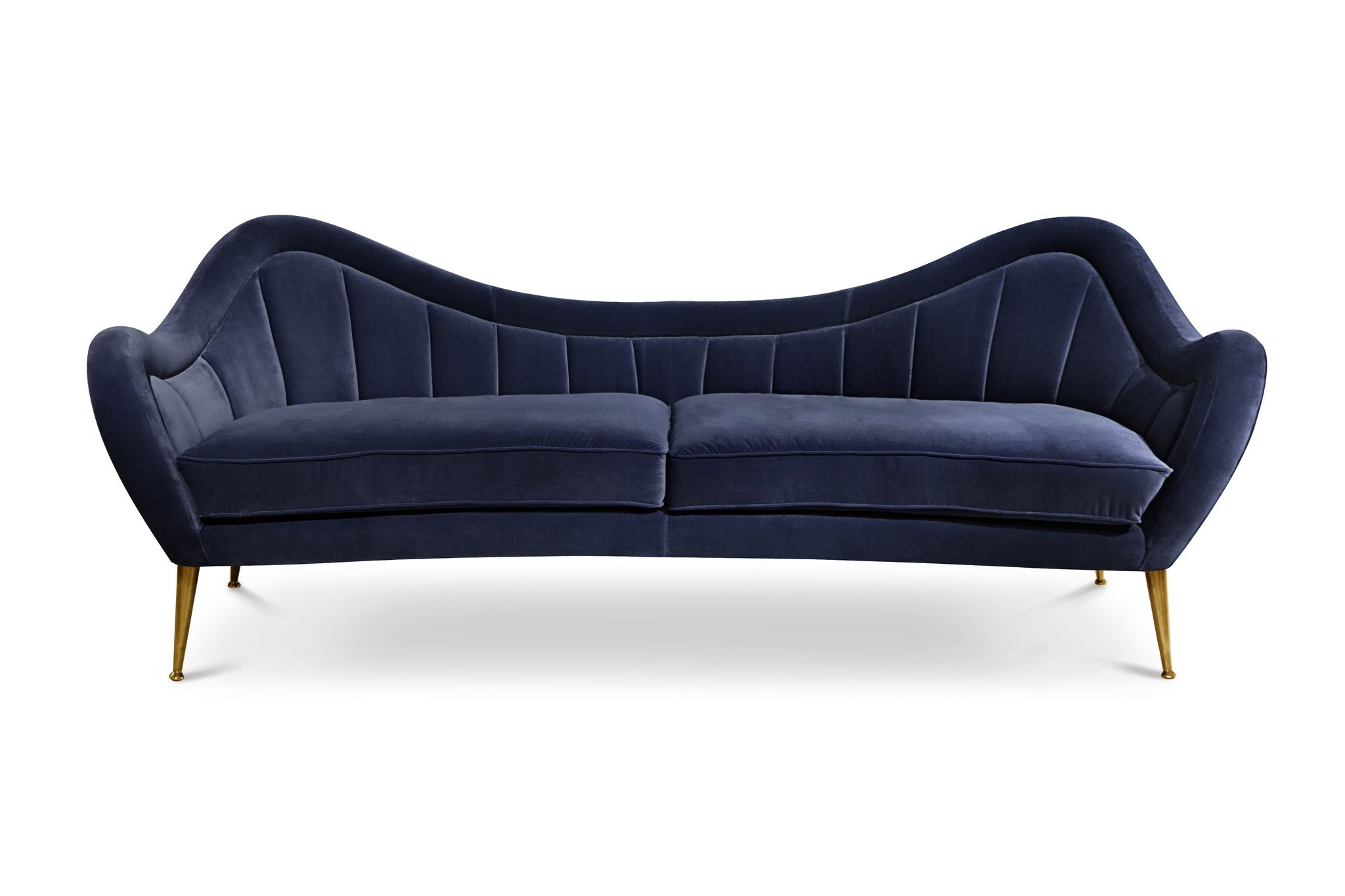 NEW design upholstery velvet lounges, popular 3 seat stainless steel sofa for wedding event rental