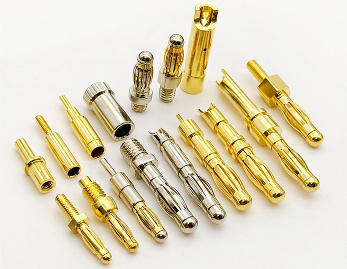 Custom Machined Pins Pad SMT Type Gold Plating Brass Pin 1.5mm Male For Connections 1