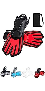 Diving Fins Short Swim Fins Snorkel Flippers