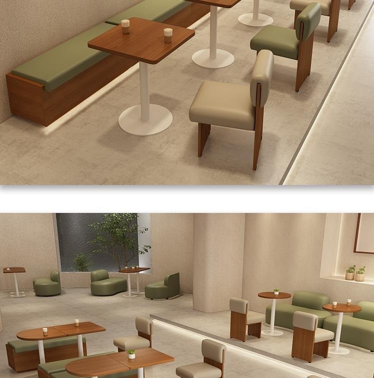 High End Besopke Leisure Sofa Coffee Table Free Combination Set Green Beige Color