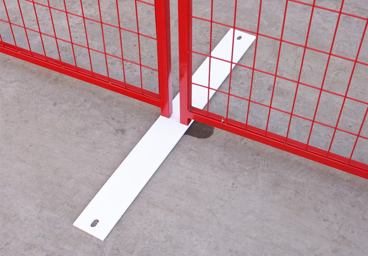 Interpon Powder Coated Blue Construction Temporary Fence Height 6’/1830mm*Width9.5’/2900mm Spacing4"x12"/100mmx300mm