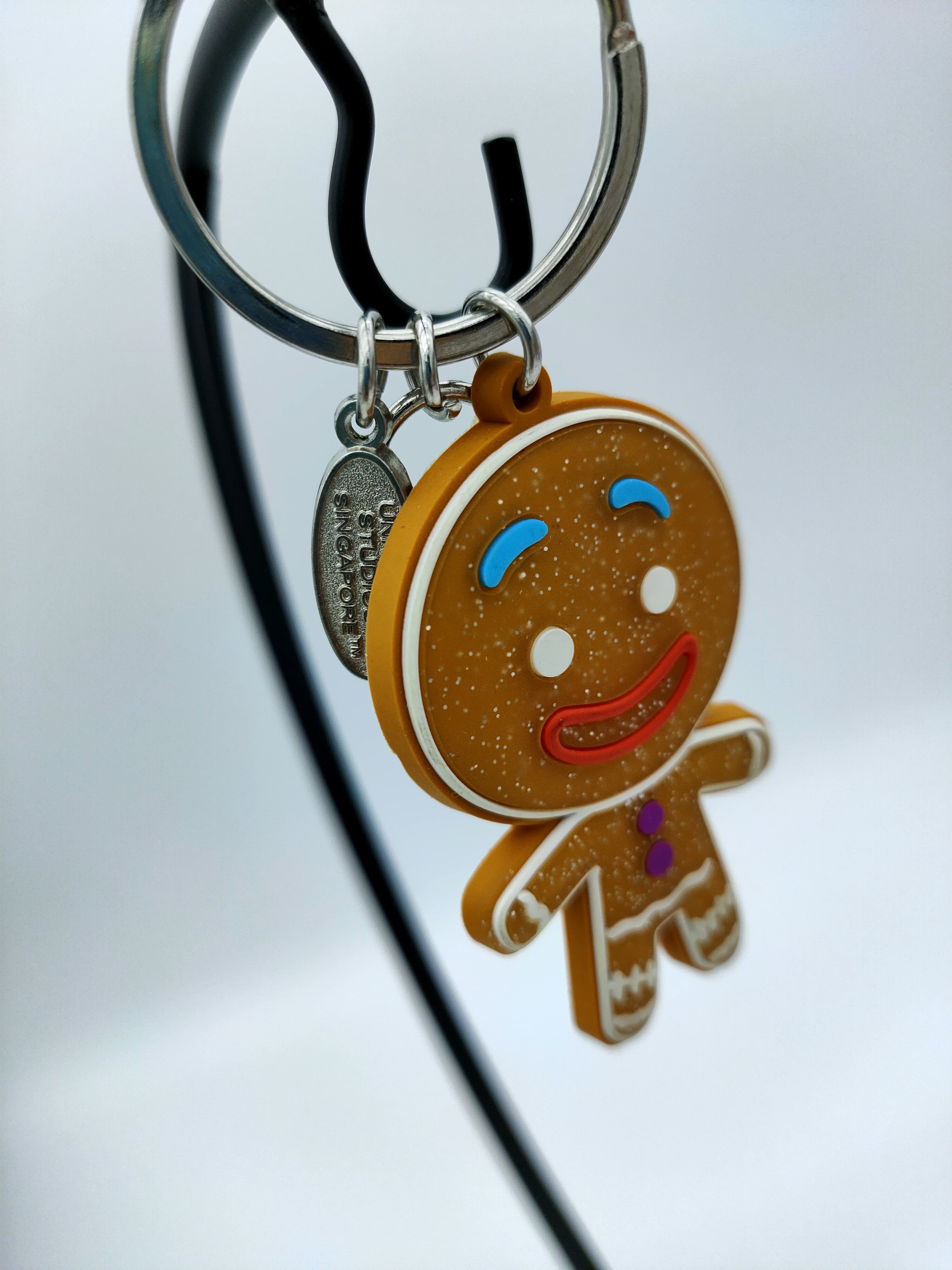 Gingerman PVC Key Holder , Soft Rubber Keychain Bright Color Nonfading