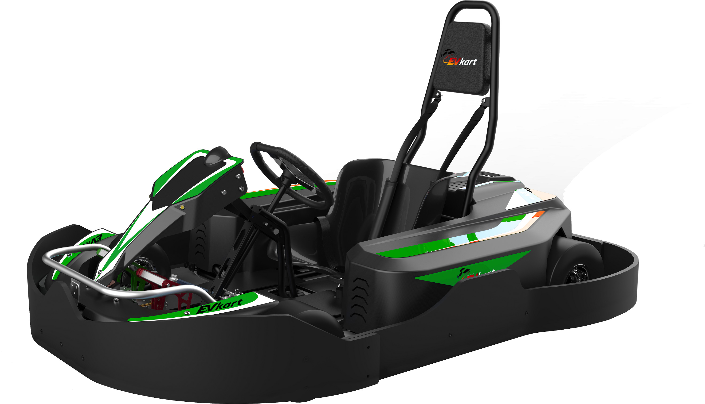 4130CrMo Steel Frame Kids Battery Powered Go Kart 75km/h With Remote Control
