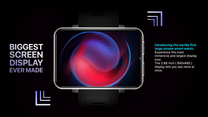 4G SmartWatch 3GB 32GB GPS Wifi Android 7.1 5MP Camera 2700mAh Big Screen Smart Watch Men Women DM100 Fitness Bracelet